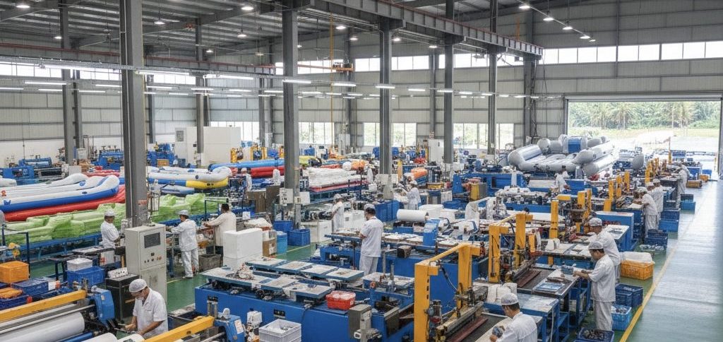 Advanced B-TEK PVC and TPU in OEM manufacturing facility in Thailand featuring high-precision engineering and quality control.
